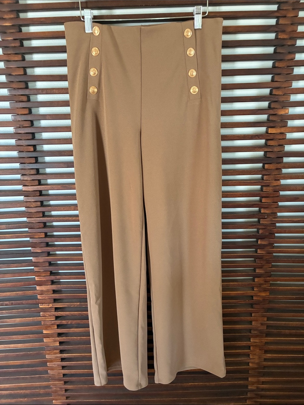 🎉NEW LISTING!🎉H&M Classic High-Waist Wide-Leg Sailor Pants in Camel